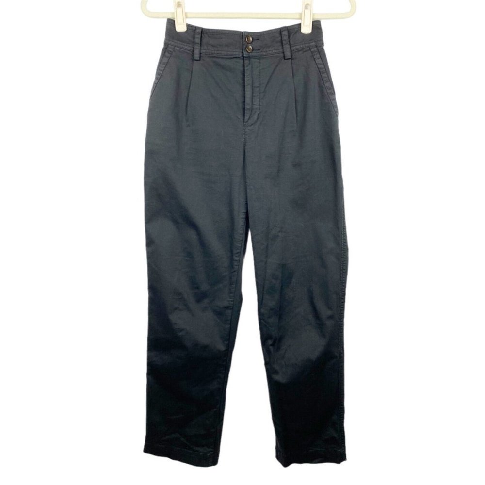 Everlane Pleated Straight-Leg Cropped Chinos